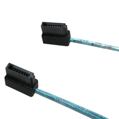 China SATA 7Pin Connection Low-profile Left Angle SATA-3 7P Cable (ERC472) for sale