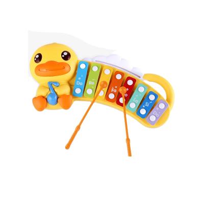 China High Quality Amazon Educational Hit Yellow Duck Xylophone Musical Instrument Musical Instrument Toy For Kid for sale