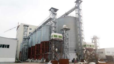 China 100T 1000T Grain Storage Silo Steel Customized Color , Wheat Storage Silos for sale