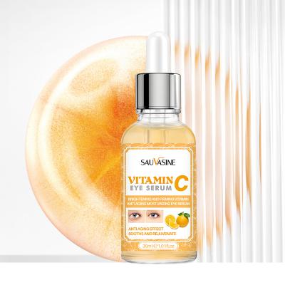 China Anti-Puffiness Anti-Wrinkle Whitening Anti-Puffiness Remove Eye Bag And Dark Circles Firming Face Care Serum Vitamin C Eye Serum for sale