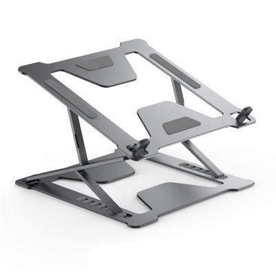 China Hot Selling Portable Adjustable Aluminum Ergonomic Folding Stand Desktop Laptop Stand Laptop Stand for sale