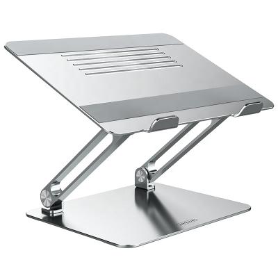 China Wholesale Home Office Adjustable Height And Fish Folding Aluminum Laptop Stand Laptop Desk Stand for sale