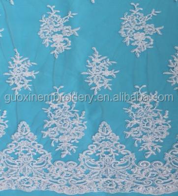 China 2015 viable new design and shape Swiss voile lace in Switzerland Guoxin Sustainable Embroidery Lace Fabric for sale