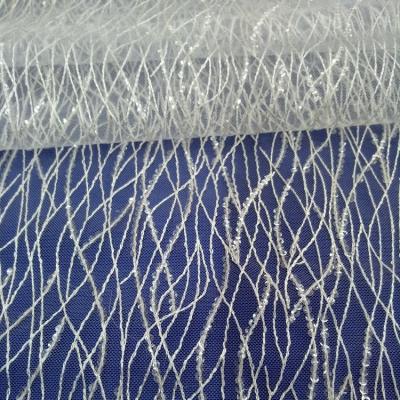 China Handmade classic embroidery lace fabric with beaded in stock 	Handmade Lace Fabric for sale