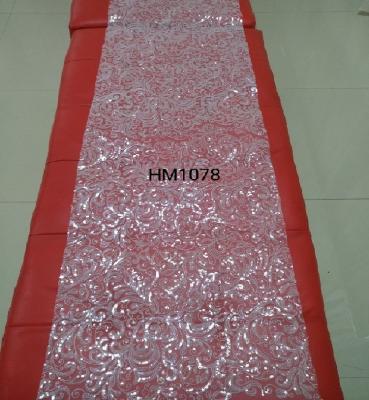 China Handmade classic embroidery lace fabric with seunis in stock 	Handmade Lace Fabric for sale