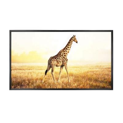 중국 100 Inch Wall Mount Projection Screen Fixed Frame Projection Screen For Home Movie 판매용