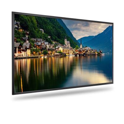 China Factory Directly 180 Inch High Quality Fixed Frame Projection Screen With 4K 3D Front-Projection Flexible White Fabic for sale