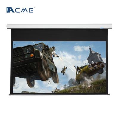 China Electric matt white Projection Projector Screen with 100-180 inches motorized projection screen for sale