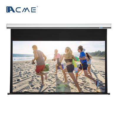 Chine Factory Wholesale Price High Gain Silent Motor IR & Wireless Control Reflective Motorized Projector Screen 2021 China Electric à vendre