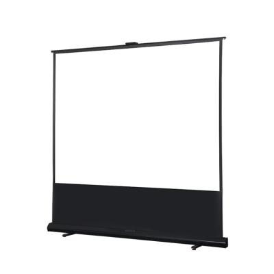 China 100-Inch High-Definition New Design Floor Rising Projection Screen For Outdoor Rise Floor-Standing Electric for sale