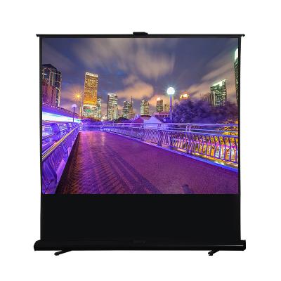 中国 Home Projector Screen Folding Projection Floor Rising Projection Screen Pull Up 100 Inch Outdoor Use 販売のため