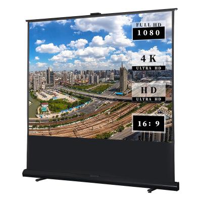 中国 Outdoor 80inch pull down projector screen newest style rising up floor projection screen Indoor/Outdoor/Business/Office Screen 販売のため