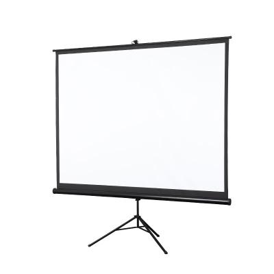 중국 Best Sale Home Theater 110 Inch Portable 3d Tripod Projection Screen With Stand Tripod Fiber Glass 판매용