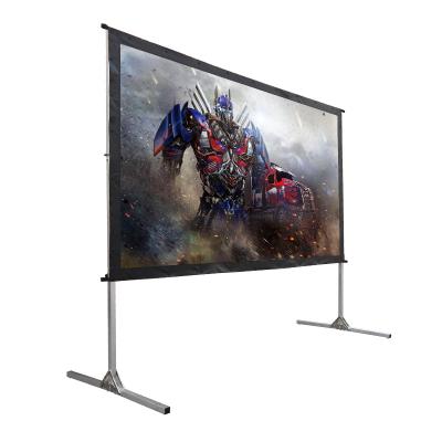 중국 ACME 2022 16:9 135 inch large outdoor folding screen home cinema 3d hologram best portable projector screen 판매용