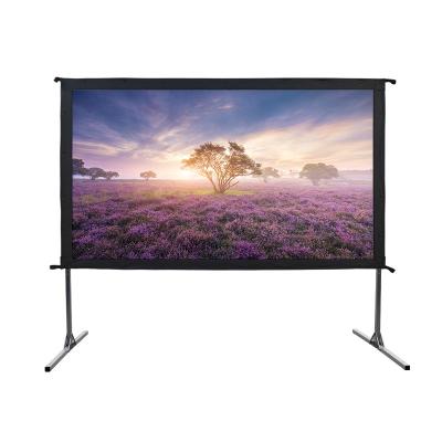 China Innovative Design 4k Fast Fold Projection Screen Hologram Silver Ticket Projector Screen for sale