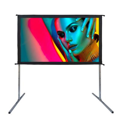 China Factory wholesale fast folding frame projector screen outdoor quick install portable projection screen rear projected zu verkaufen