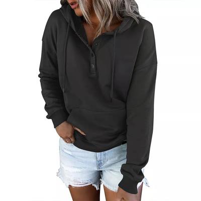 China Anti-Wrinkle Product Hot Selling Minimalist Trendy Solid Color And Sweatshirt Women Pullover Hoodie for sale