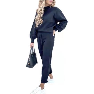 China Anti-Wrinkle Manufacturer Supplier Two Long Sleeve Women Workout Clothes Active Wear Sports Two Piece Set for sale