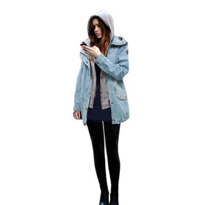 China Anti-Wrinkle Manufacturer Direct Loose Designer Jackets Vintage Fashion Women Daily Denim Coat for sale