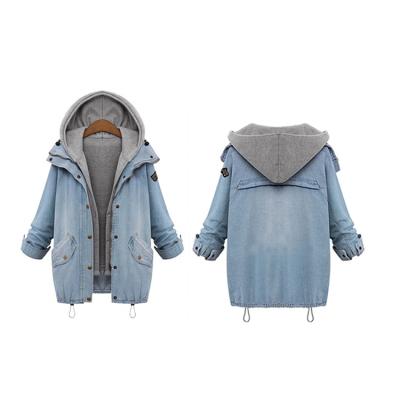 China China Hot Women Anti-wrinkle Factory Sales Fashion In-stock Ware Jackets Anti-Shrink Denim Coat for sale