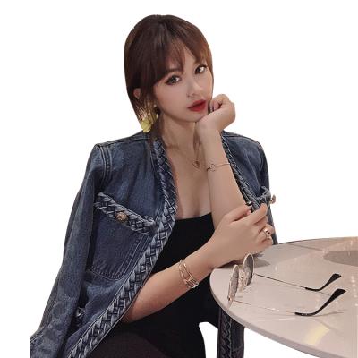 China Manufacturer Supplier Breathable Loose High Quality Stylish Women Denim Jackets for sale