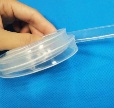 China 100% Flexible Clear Silicone Tube 10mm Rectangle Insert Led Strip Light Silicone Sleeve Tube for sale