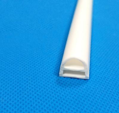 China For 8mm 10mm led silicone rubber tube milky silicone tube lead light flexible silicone socket for 8mm 10mm LED strip light for sale