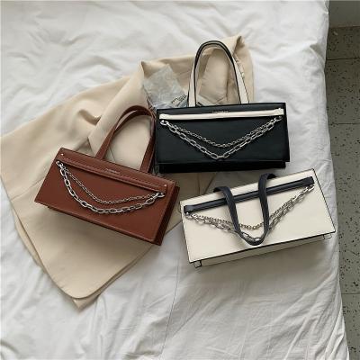 China 2021 Lady Atmospheric Single Shoulder Bag Chain Large Fashion Purse Young Lady Handbag for sale