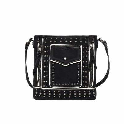 China Convenient Bag MW1013G-9360BK from Carry Crossbody Hidden by Montana West Fashion Studded Collection for sale