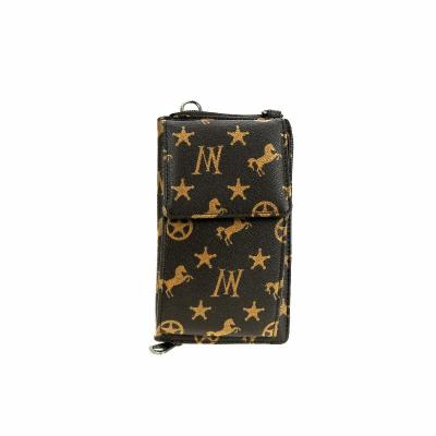 China Fashion Waterproof Design Monogram Signature Collection Phone Case Luxury Cross - Body Wallet for sale