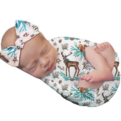 China Breathable Newborn Baby Colorful Printing Receiving Blanket Anti-spook Baby Wrap Wrap for sale