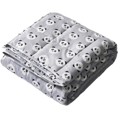 China Foreign Trade Pure Cotton Printing Antistatic Gravity Blanket Weighted Blanket Border Home Textile for sale