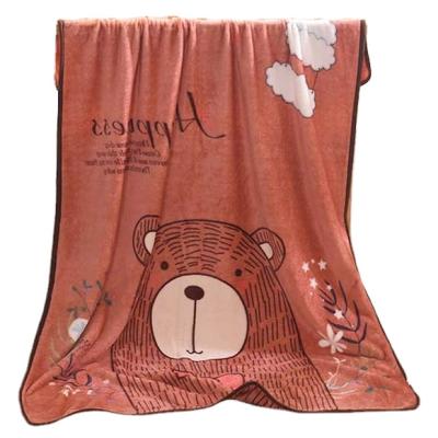 China Musical Loud Plush Kids Cartoon Bear Warm Blankets For Gift for sale