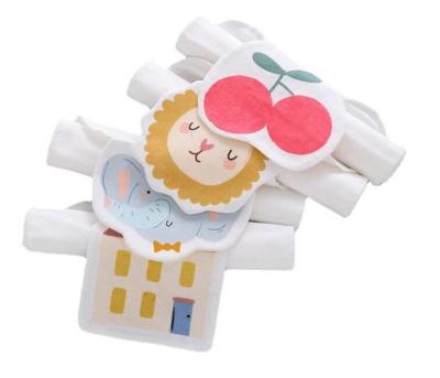 China busybaby safe high quality good price kids kids cartoon printed absorbent back sweat towel for sleep for sale