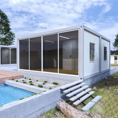 China Oficina Dos dormitorios Container House, 40 pies Modular pequeña casa de contenedores móviles en venta