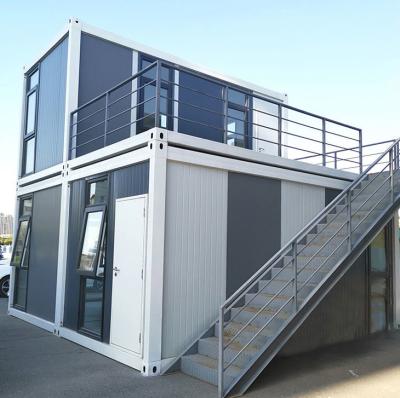 China Low Price Resort Prefab House Jamaica Prefab Light Steel Villas Prefab Container Huis Flat Pack Container Te koop