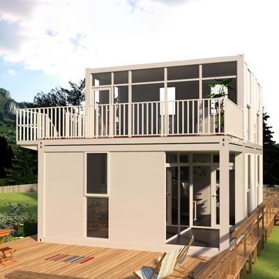 China BOX SPACE Revestimiento de madera Construir rápidamente hogar inteligente contenedor galvanizado hogar de envío contenedor casa en venta Filipinas en venta