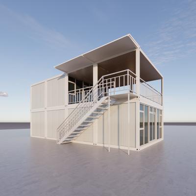 China Luxus 2-stöckiges Containerhaus Prefab Häuser in Puerto Rico zum Verkauf zu verkaufen