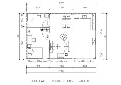 Cina BOX SPACE Modular Design Prefabbricato Container House con sistema di demolizione in vendita