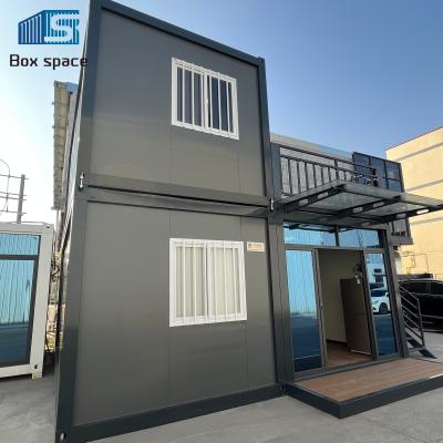 China Boxspace 20ft X 20ft Zweistöckiges Container-Büro mit Dachdecking, Home Office und Ferienhaus für den persönlichen Gebrauch zu verkaufen