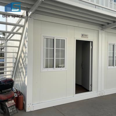 China Boxspace 20ft Versand Container Haus Urban Tiny Home Lösungen Kompakt Modular Kabinen Stahl Prefab Wohnraum zu verkaufen