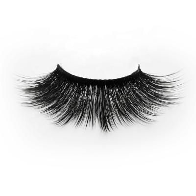 China Jeule Natural Long Cross Style 25mm Design Fluffy Lashes Lash Handmade 3d Mink Eyelashes High Quality Hot for sale