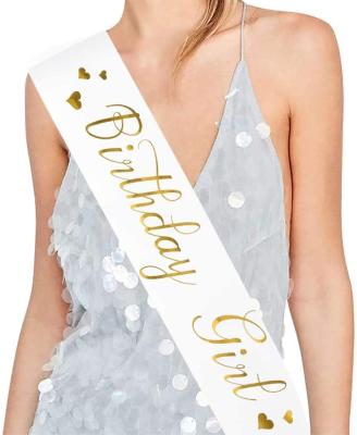 China Birthday & Event Party Supplies 2021 Hot Cheap Wholesale New Arrival Factory Price Birthday Girl Birthday Sash Birthday Gifts, Supplies for sale