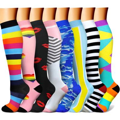 China For Diabetic Compression Socks For Women And Men 8 Circulation Pairs 15-20 mmHg Is The Best Support Of Athletic Running Retraining (Multi Color Match) for sale