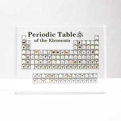 China Strong Custom Sensitive Chemical Element Acrylic Periodic Table Block for sale