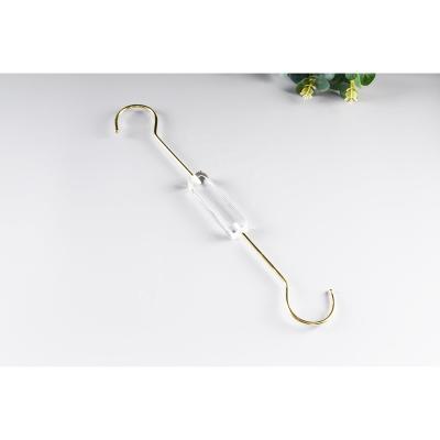 China Hot Selling Strong Portable Metal Single Clip Acrylic Hook Hanger For Hats Hats Scarf for sale