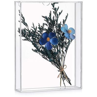 China Strong Luxury Waterproof Flowers Show Acrylic Photo Storage Box Rectangle Flower Box for sale