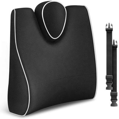 China Folded Ergonomic Design Car Lumbar Cushions For Drivers Office Chair Back Support For Seats for sale