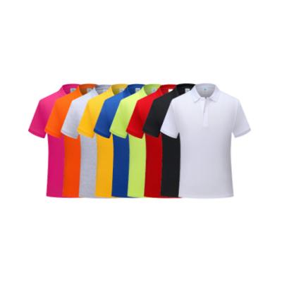 China Wholesale Custom Anti-wrinkle Polo T-shirt Embroidery Printed Logo Summer Short Sleeves for sale