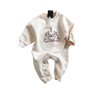 China Original newbron 100% cotton onesie boys girls baby 100% cotton onesie autumn spring crawling clothes original cute long sleeve for sale